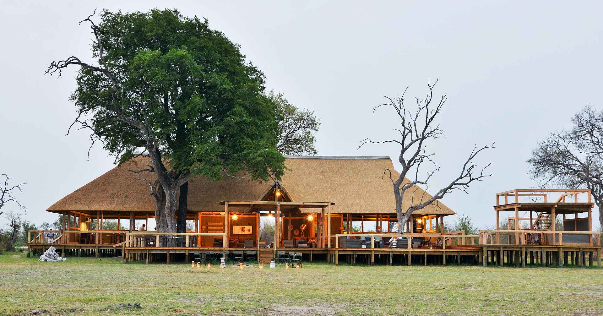 Chobe National Park, Goha Hills, Kareem Kader, Kwikamba Pan, Nogatsaa Pans Lodge, Afrikarma, Afrikarma Safaris, Afrikarma Safaris - Wildnis. Hautnah., Afrikarma.de, Hauptgebäude