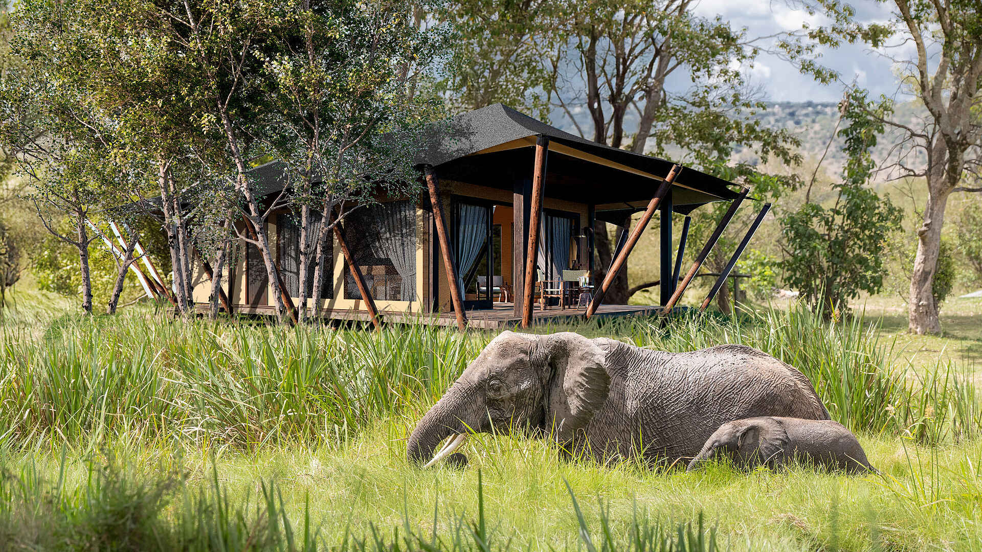 Wilderness Mara Camp: Zeltsuite von außen