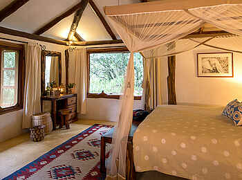 Basecamp Mara Houses: Das Schlafzimmer im Acacia House Basecamp Mara Houses: Das Schlafzimmer im Acacia House
