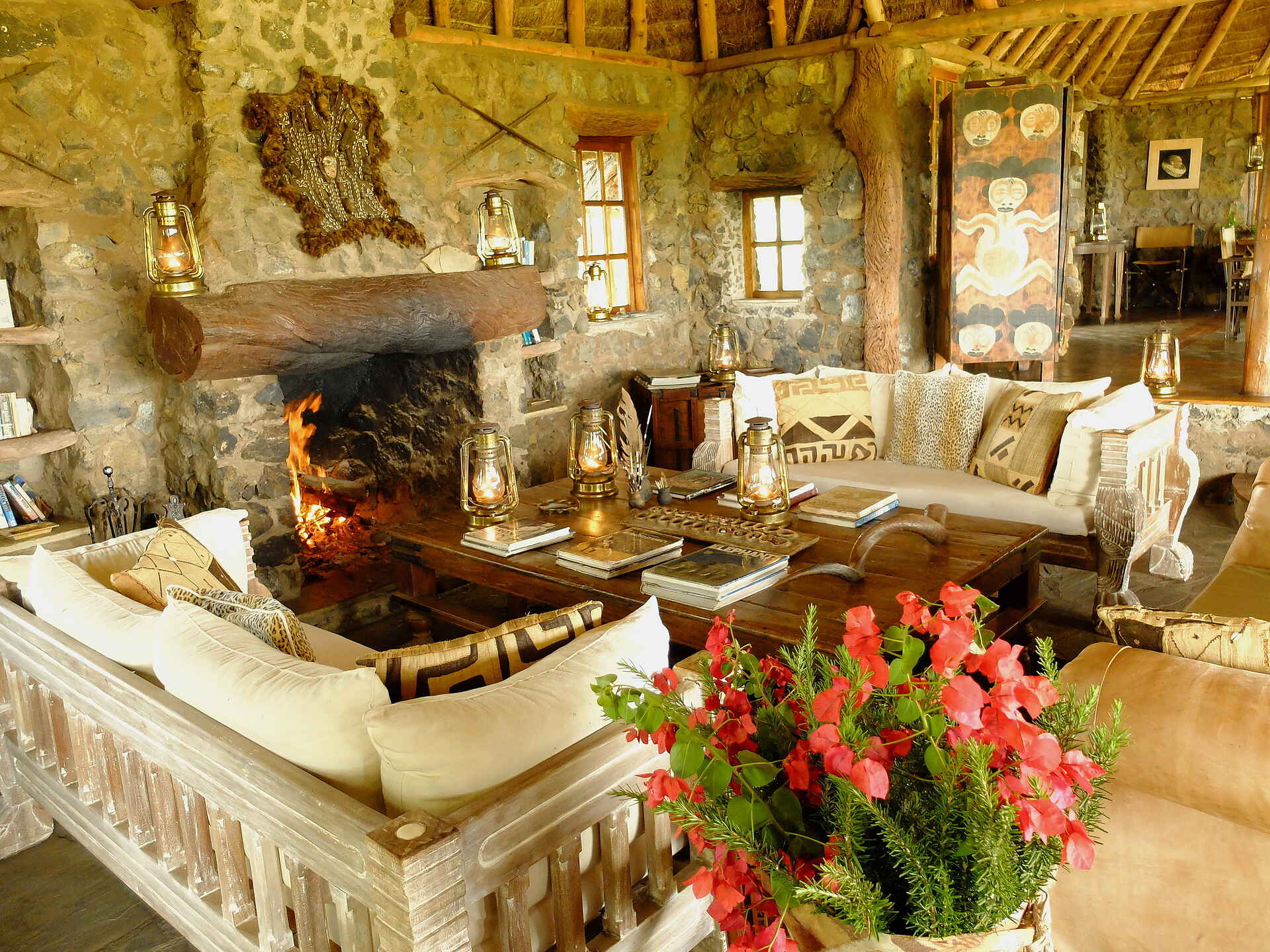 Campi ya Kanzi Lodge: In der Lounge