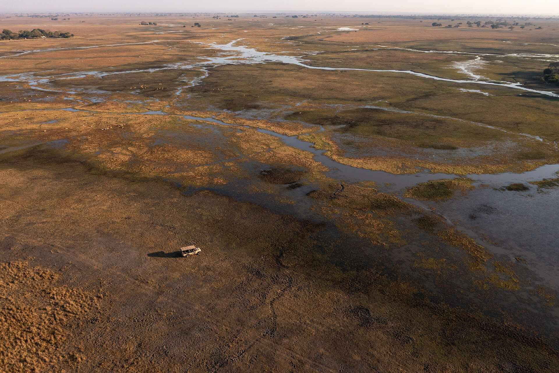 Chisa Busanga Camp: Blick aus der Vogelperspektive