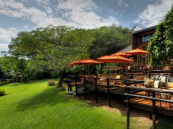 Kubu Lodge: Restaurantpanorama Kubu Lodge: Restaurantpanorama