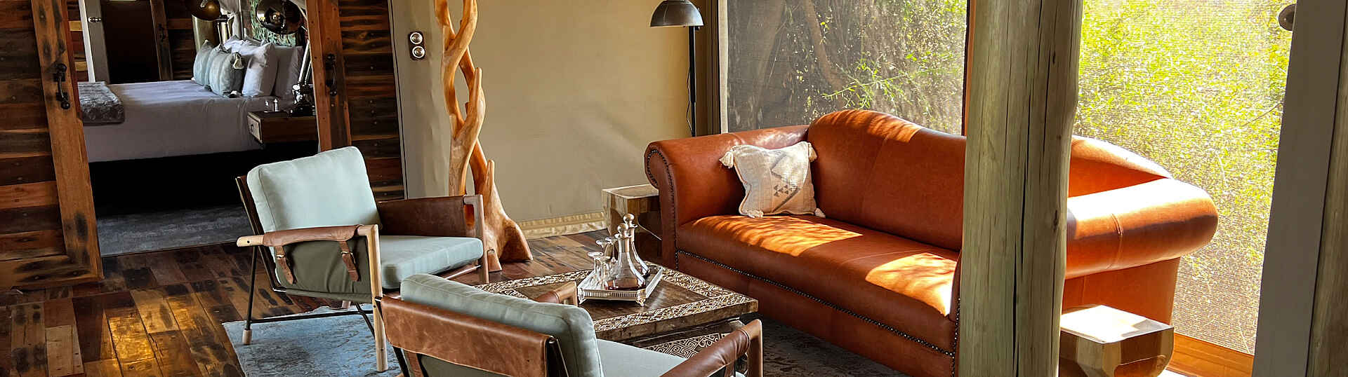 Sitatunga Private Island Camp: das Wohnzimmer