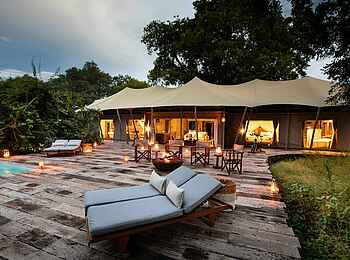 Tembo Plains Camp: Die Terrasse 