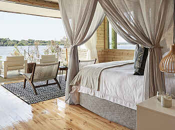 Victoria Falls River Lodge - Island Treehouse Suites: Ausblick von der Treehouse Suite Victoria Falls River Lodge - Island Treehouse Suites: Ausblick von der Treehouse Suite