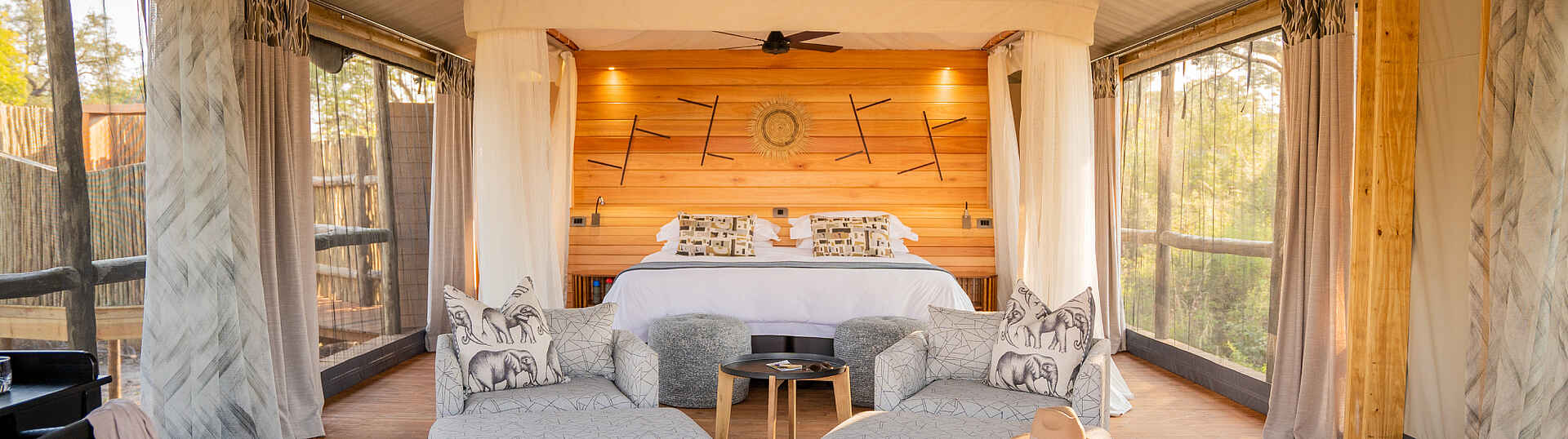 4 Rivers Camp: eines der Schlafzimmer