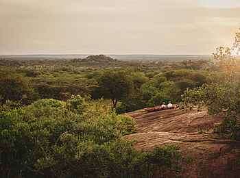 Kusini Serengeti Camp: Sonnenuntergang mit Aussicht