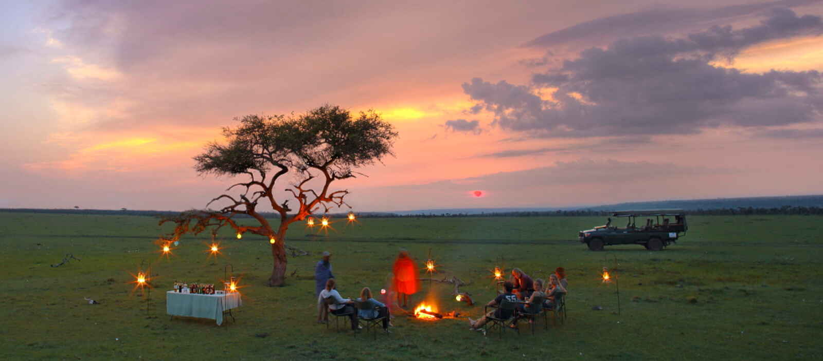 Naboisho Camp: Sundowner Naboisho Camp: Sundowner