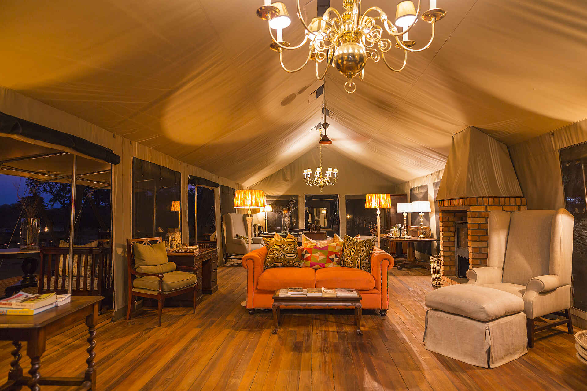 Verney's Camp: Innenansicht von Gästeunterkunft