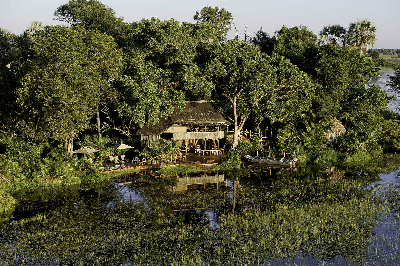 Jacana Camp: Camp unter Bäumen Jacana Camp: Camp unter Bäumen