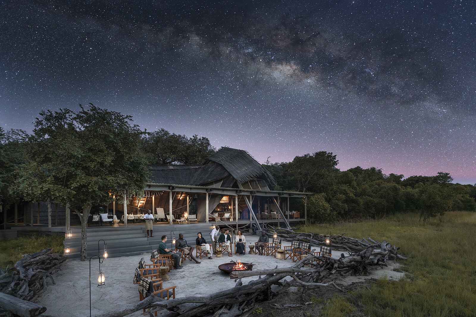 King Lewanika Lodge: An der Boma King Lewanika Lodge: An der Boma