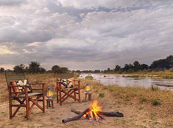 Mwaleshi Camp: Lagerfeuer