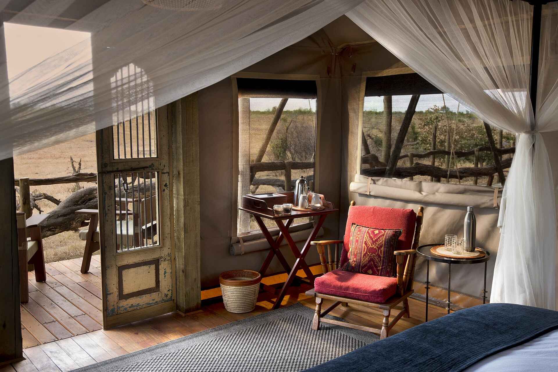 Somalisa Expeditions Camp: Blick aus dem Gästezelt