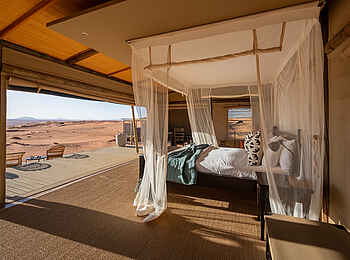 Wolwedans Desert Lodge: Doppelbett Wolwedans Desert Lodge: Doppelbett