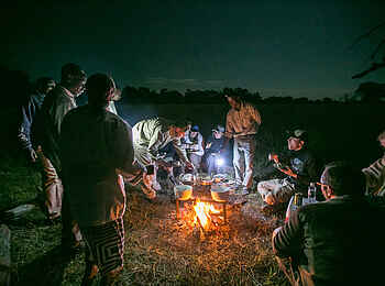 Bushman Plains Camp: Bush Dinner Bushman Plains Camp: Bush Dinner