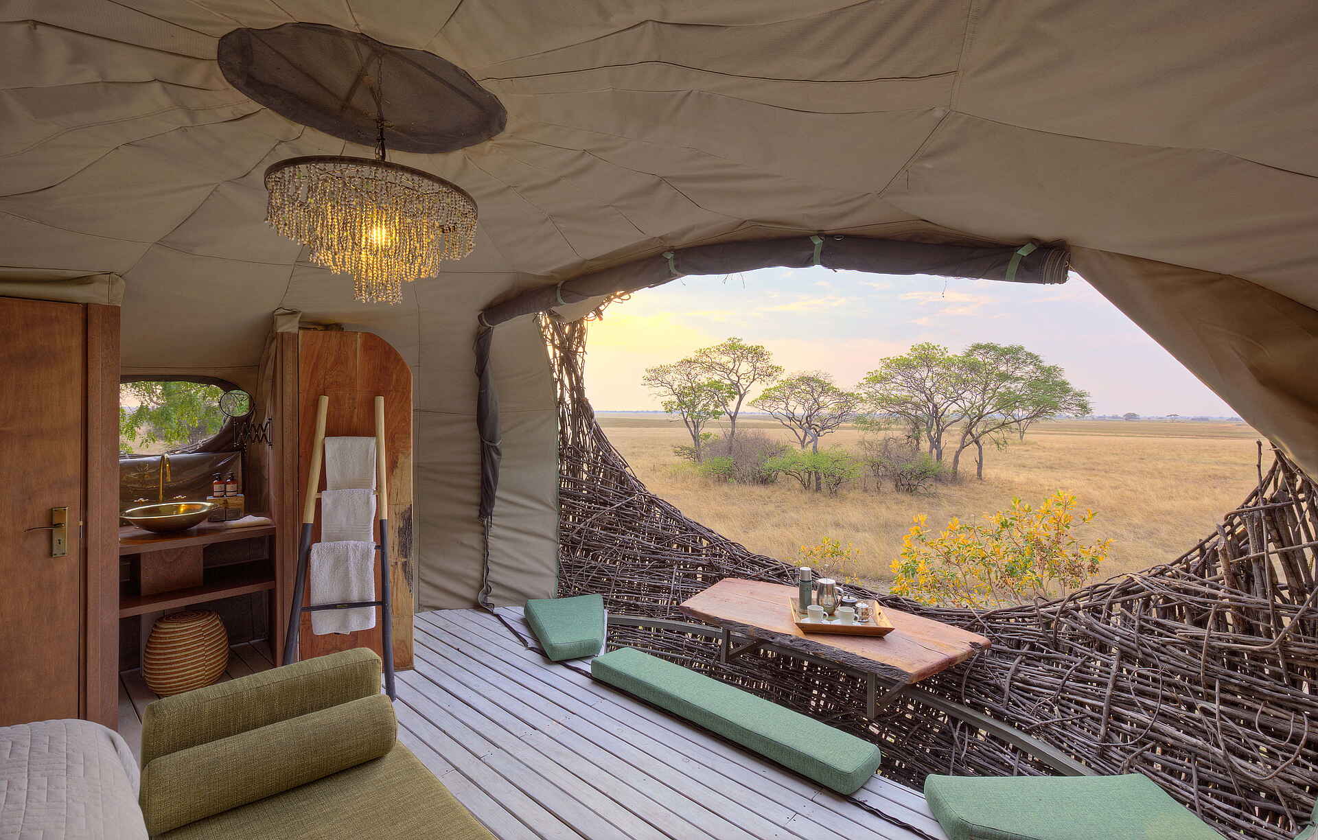 Chisa Busanga Camp: Nestl Ausblick Chisa Busanga Camp: Nestl Ausblick
