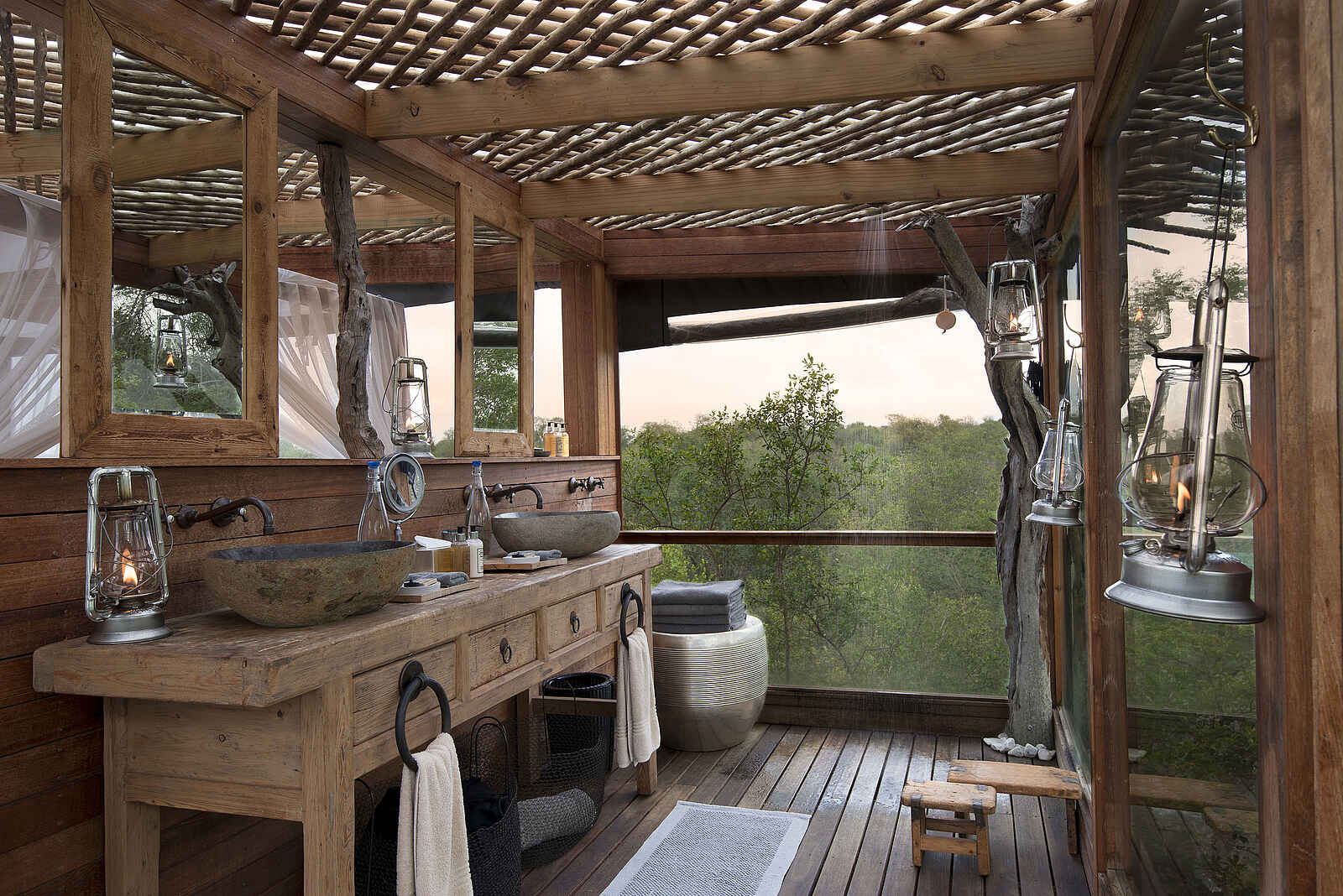 Lion Sands Kingston Treehouse: Badezimmer Lion Sands Kingston Treehouse: Badezimmer