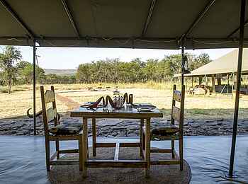 Naona Moru Camp: Private Mahlzeit