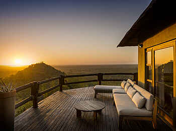 Ulusaba Rock Lodge: Makwela Suite Terrasse