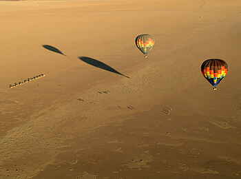 Wolwedans Boulders Camp: Den Ballons voraus