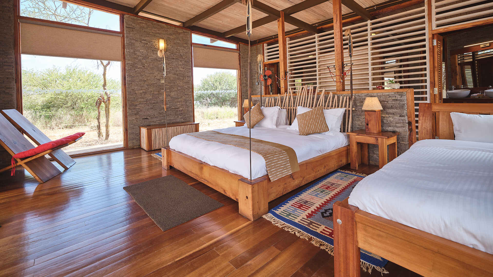 Elephant Gorge Camp: Suite Schlafbereich