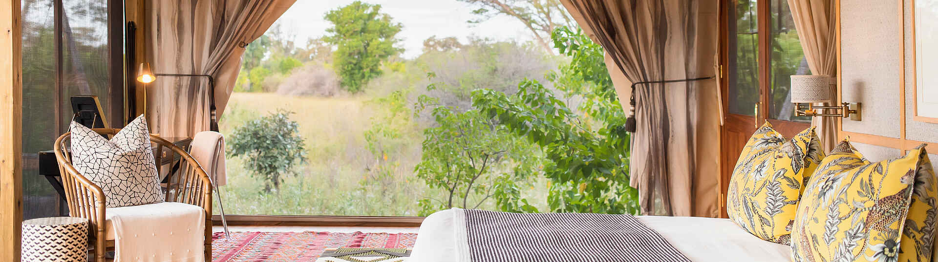 Tuludi Camp: Blick ins Schlafzimmer