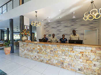 Waterfalls Lodge: Die Rezeption