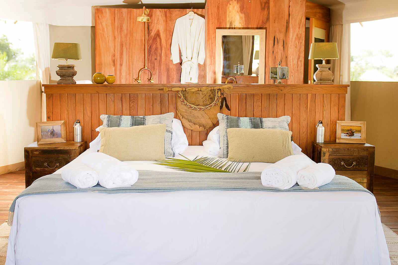 Ila Safari Lodge: Doppelbett Ila Safari Lodge: Doppelbett
