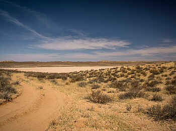 !Xaus Lodge: Landschaft in der Nähe der Lodge !Xaus Lodge: Landschaft in der Nähe der Lodge
