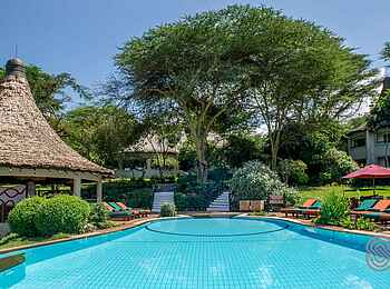 Lake Manyara Serena Lodge: Pool nebst Poolbar