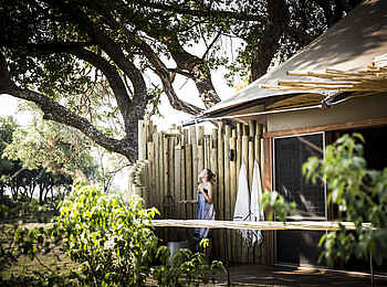 Little Mombo Camp: Suite Außendusche