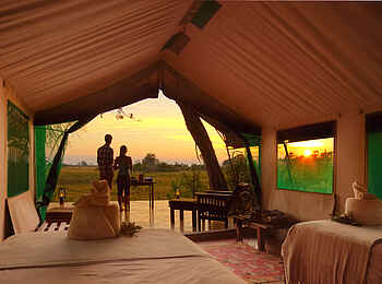 Macatoo Camp: Ausblick aus Gästezelt