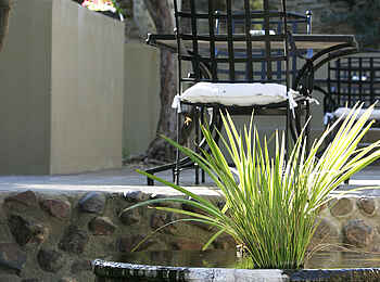 Olive Grove Guesthouse: Gartenbrunnen