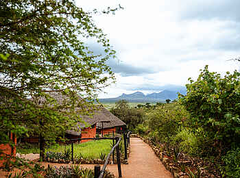 Soroi Leopards Lair Cottages: Blick auf Cottages und Umgebung