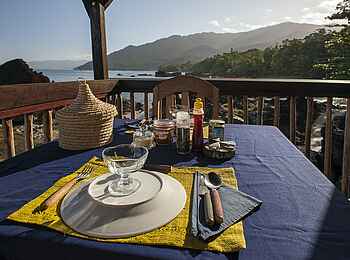 Masoala Forest Lodge: Gedeckter Tisch Masoala Forest Lodge: Gedeckter Tisch