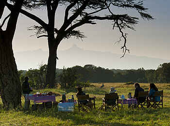 Ol Pejeta Bush Camp: Frühstück im Busch Ol Pejeta Bush Camp: Frühstück im Busch