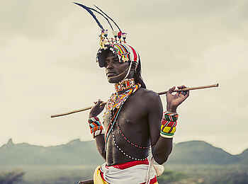 Saruni Samburu: Krieger mit Kopfschmuck