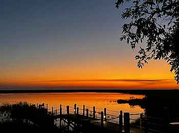 Sitatunga Private Island: Sonnenuntergang