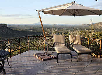 Vingerklip Lodge: Die Sonnenterrasse des Heaven's Gate Luxuschalets