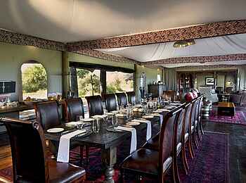 Duba Plains Camp: Essbereich