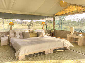 Kicheche Bush Camp: Ein helles Gästezelt