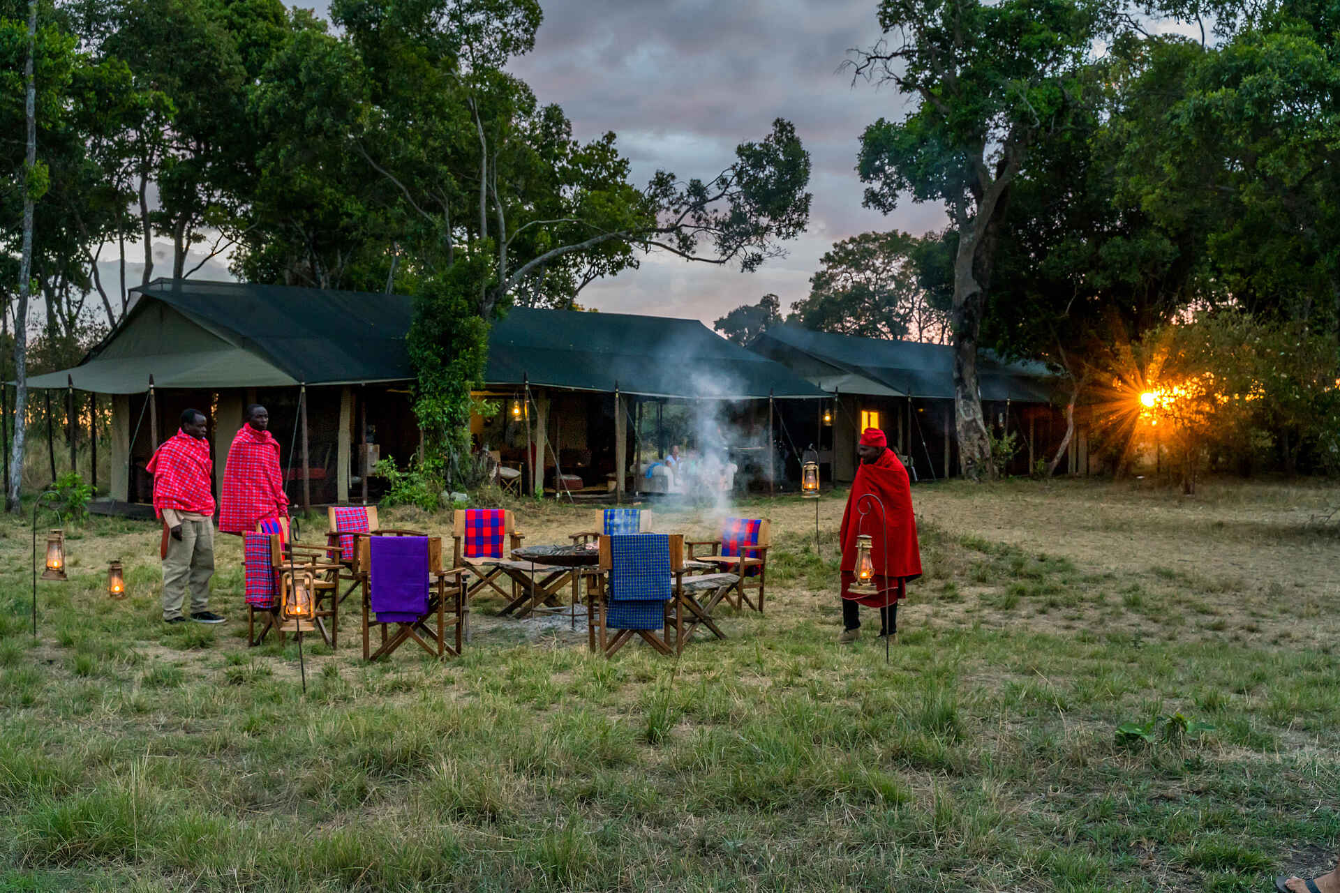 Lemala Mara Tented Camp: Lagerfeuer