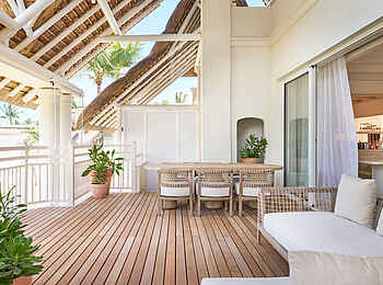 LUX Belle Mare: Die Terrasse der Grand LUX Suite LUX Belle Mare: Die Terrasse der Grand LUX Suite