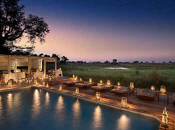 Nxabega Okavango Tented Camp: Am Pool