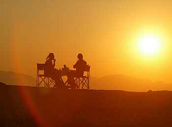 Serra Cafema: Abendessen im Freien