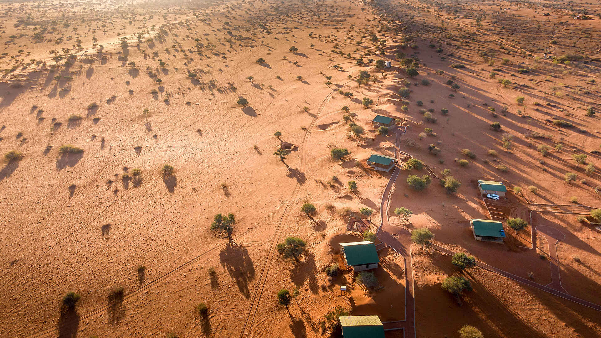 Bagatelle Kalahari Game Ranch: Aus der Vogelperspektive