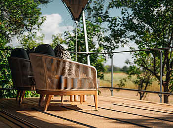 Chitabe Camp: Standard Tent Ausblick