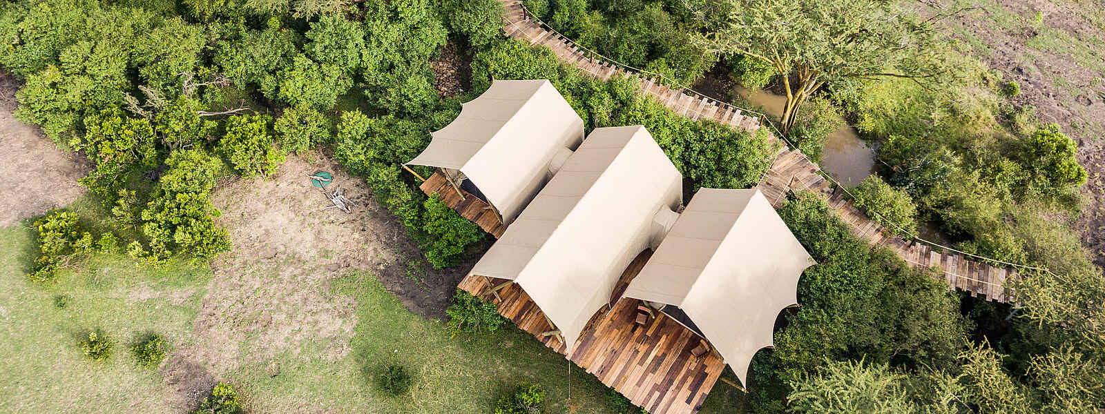 Mara Nyika Camp: Aus der Vogelperspektive Mara Nyika Camp: Aus der Vogelperspektive