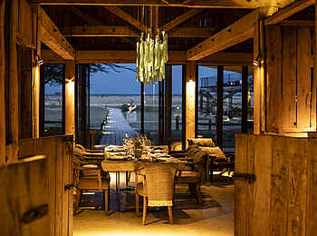 Segera Retreat: Das Restaurant mit Blick auf das Gelände