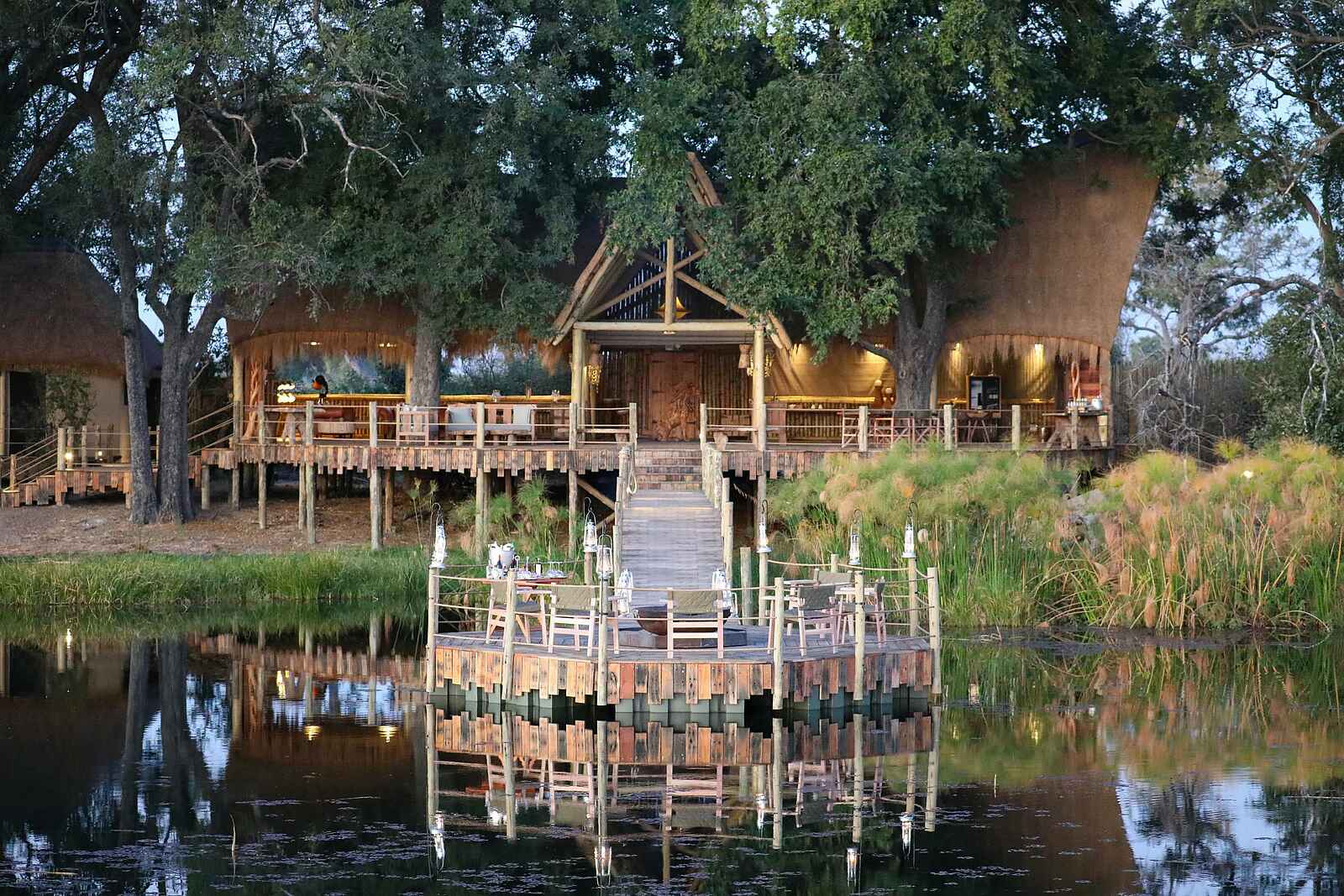 Sitatunga Private Island Camp: Hauptansicht Sitatunga Private Island Camp: Hauptansicht